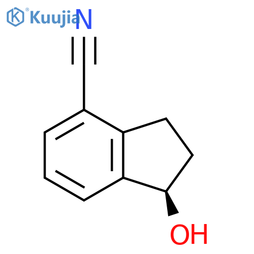 (1R)-1-Hydroxy-2,3-dihydro-1H-indene-4-carbonitrile structure