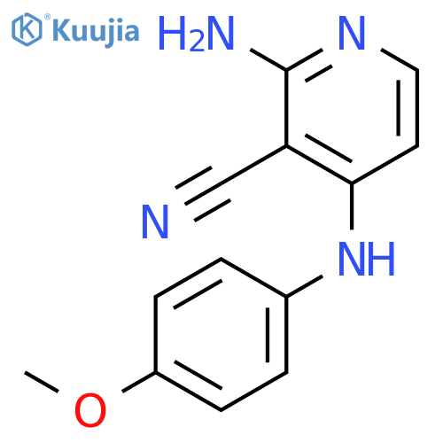 3-Pyridinecarbonitrile,2-amino-4-[(4-methoxyphenyl)amino]- structure