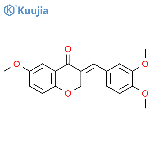4H-1-Benzopyran-4-one,3-[(3,4-dimethoxyphenyl)methylene]-2,3-dihydro-6-methoxy-, (E)- (9CI) structure