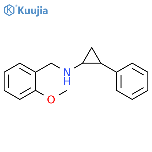 N-(2-methoxyphenyl)methyl-2-phenylcyclopropan-1-amine structure