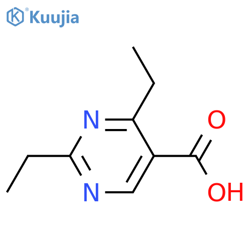 2,4-diethylpyrimidine-5-carboxylic acid structure