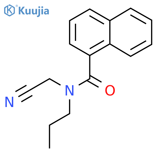 N-(cyanomethyl)-N-propylnaphthalene-1-carboxamide structure