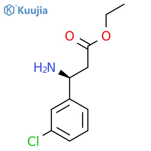 ethyl (3S)-3-amino-3-(3-chlorophenyl)propanoate structure