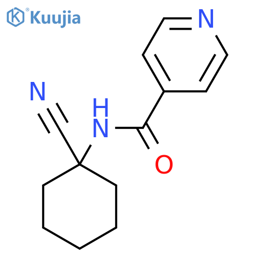 N-(1-cyanocyclohexyl)pyridine-4-carboxamide structure