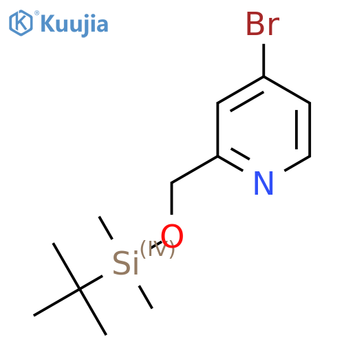 4-Bromo-2-((tert-butyldimethylsilyloxy)methyl)pyridine structure