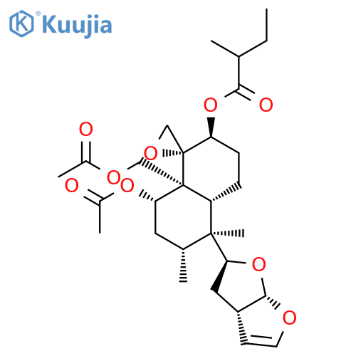 3beta-[(2-methyl)butyryloxy]clerodin structure