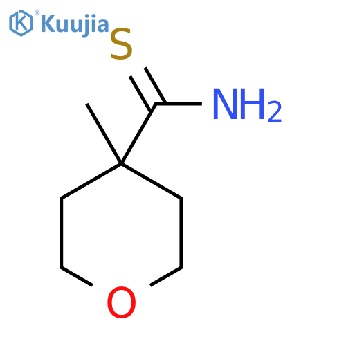 4-methyloxane-4-carbothioamide structure