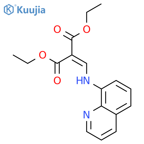 Propanedioic acid, [(8-quinolinylamino)methylene]-, diethyl ester structure