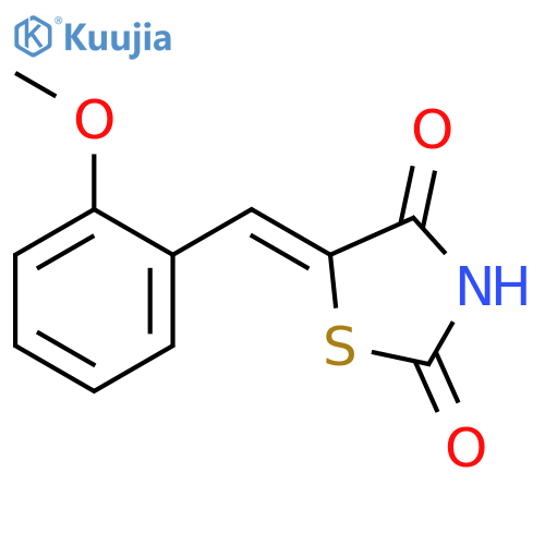 5-(2-methoxyphenyl)methylidene-1,3-thiazolidine-2,4-dione structure