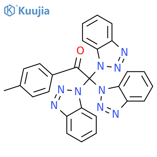 2,2,2-Tris(1H-1,2,3-benzotriazol-1-yl)-1-(4-methylphenyl)ethan-1-one structure