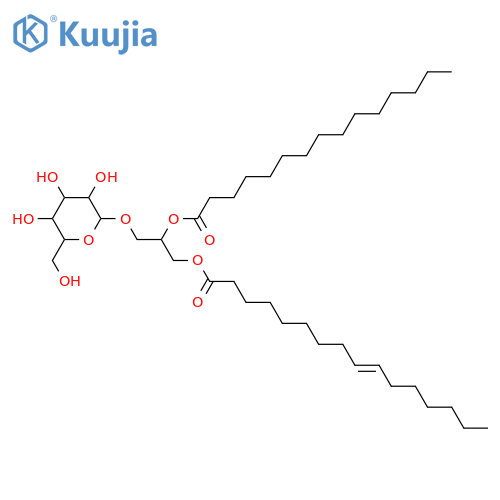 Glycerol 1,2-dialkanoates; Glycerol 1-(9Z-hexadecenoate) 2-(pentadecanoate), 3-O-β-D-Galactopyranoside structure