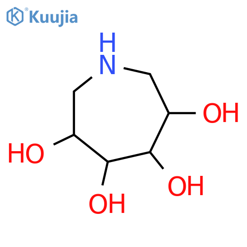 1H-Azepine-3,4,5,6-tetrol, hexahydro-, (3R,4R,5R,6S)- structure
