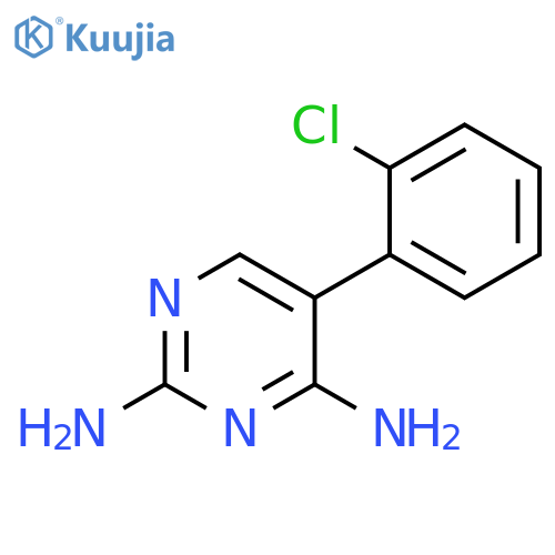 5-(2-chlorophenyl)pyrimidine-2,4-diamine structure