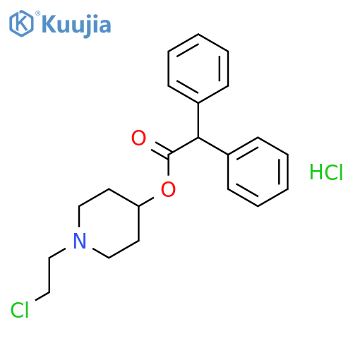 4-Diphenylacetoxy-N-(2-chloroethyl)piperidine structure