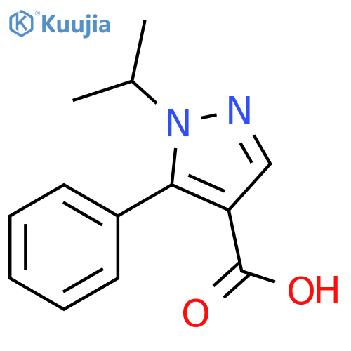 5-phenyl-1-(propan-2-yl)-1H-pyrazole-4-carboxylic acid structure