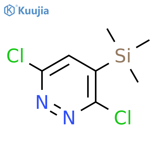 3,6-dichloro-4-(trimethylsilyl)pyridazine structure