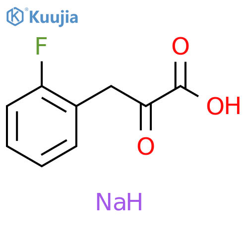 Benzenepropanoic acid, 2-fluoro-α-oxo-, sodium salt (1:1) structure