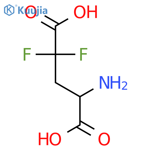 (4S)-4-amino-2,2-difluoropentanedioic acid structure