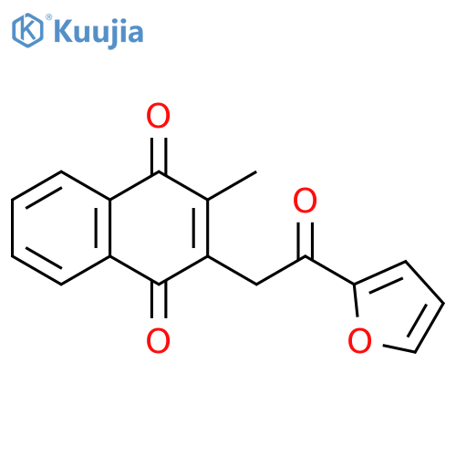 2-2-(2-Furyl)-2-oxoethyl-3-methylnaphthoquinone structure