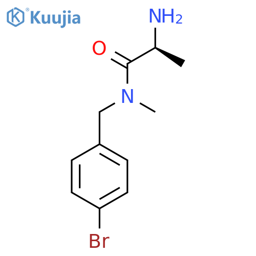 (S)-2-Amino-N-(4-bromo-benzyl)-N-methyl-propionamide structure