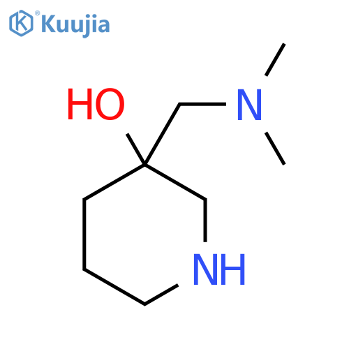 3-(dimethylamino)methylpiperidin-3-ol structure