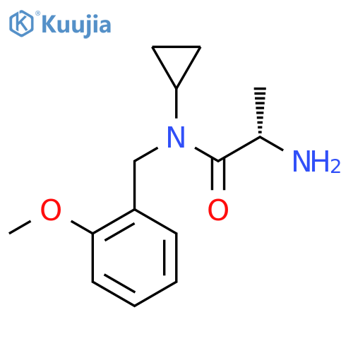 (S)-2-Amino-N-cyclopropyl-N-(2-methoxy-benzyl)-propionamide structure