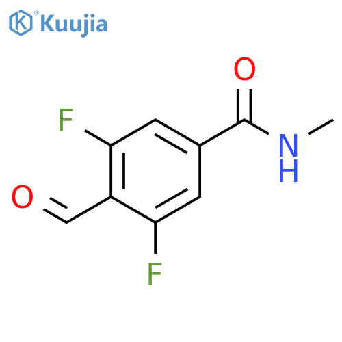 3,5-difluoro-4-formyl-N-methylbenzamide structure
