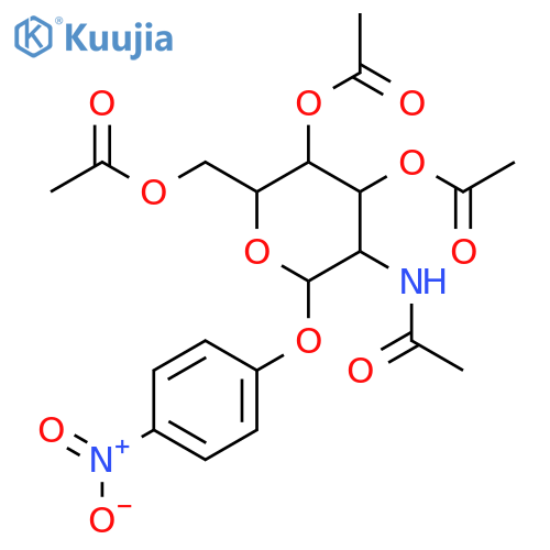 p-Nitrophenyl 2-Acetamido-2-deoxy-3,4,6-tri-O-acetyl-a-D-glucopyranoside structure