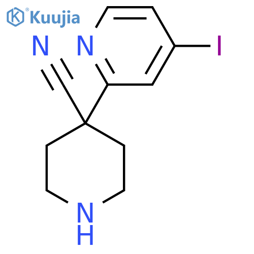4-(4-Iodopyridin-2-yl)piperidine-4-carbonitrile structure