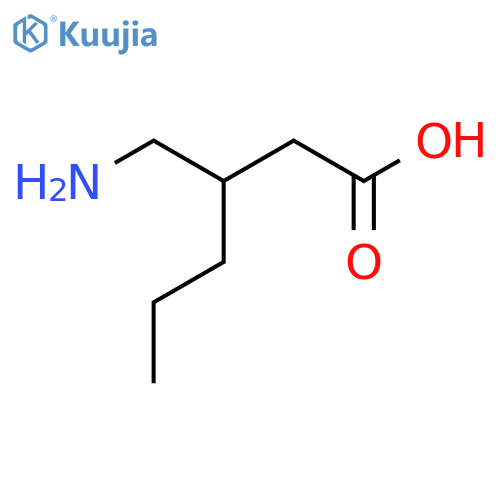 3-(aminomethyl)hexanoic acid structure