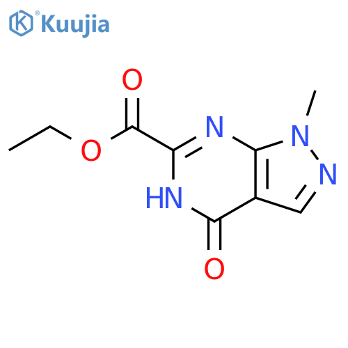 ethyl 1-methyl-4-oxo-4,5-dihydro-1H-pyrazolo[3,4-d]pyrimidine-6-carboxylate structure