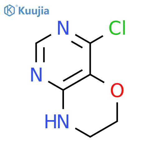 4-chloro-6H,7H,8H-pyrimido[5,4-b][1,4]oxazine structure