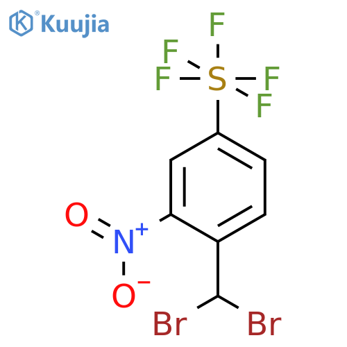 1-Nitro-2-dibromomethyl-5-(pentafluorosulfanyl)benzene structure
