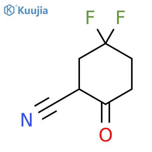 2-Cyano-4,4-difluorocyclohexanone structure