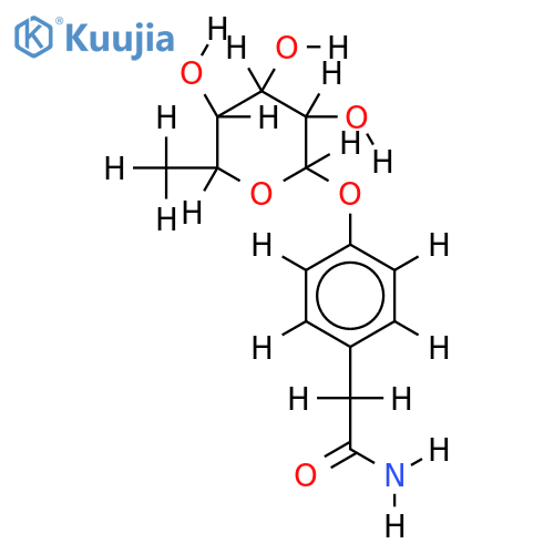 4'-hydroxyphenylethanamide-alpha-L-rhamnopyranoside structure