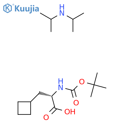 Boc-ala(beta-cyclobutyl)-OH dipa structure