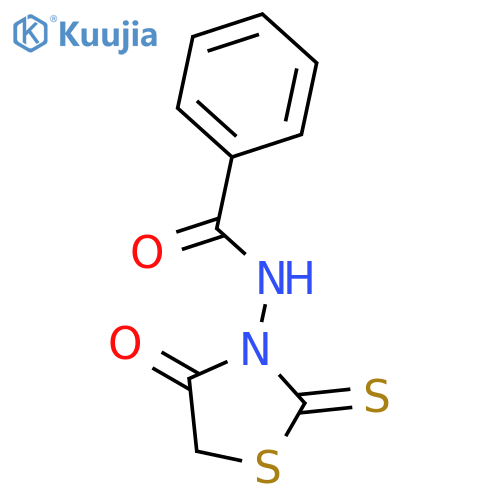 N-(4-oxo-2-sulfanylidene-1,3-thiazolidin-3-yl)benzamide structure