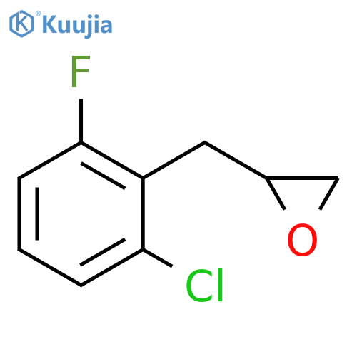 2-(2-chloro-6-fluorophenyl)methyloxirane structure