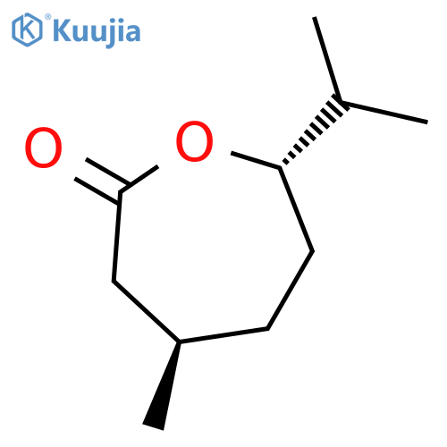 2-Oxepanone, 4-methyl-7-(1-methylethyl)-, (4R,7S)-rel- structure