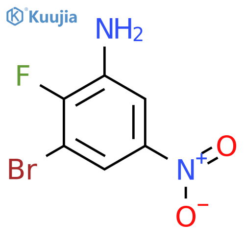 3-Bromo-2-fluoro-5-nitroaniline structure