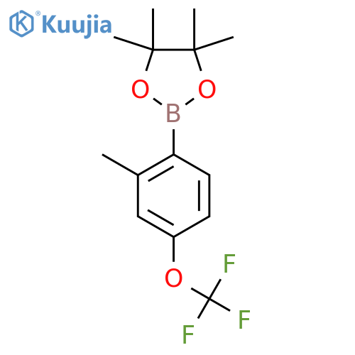 4,4,5,5-tetramethyl-2-2-methyl-4-(trifluoromethoxy)phenyl-1,3,2-dioxaborolane structure