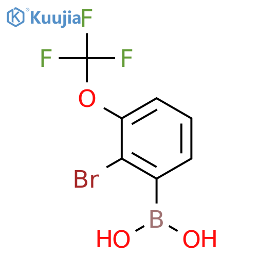 2-Bromo-3-(Trifluoromethoxy)phenylboronic Acid structure