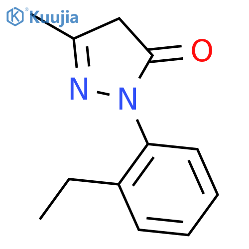 3H-Pyrazol-3-one,2-(2-ethylphenyl)-2,4-dihydro-5-methyl- structure
