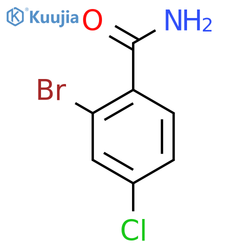 2-bromo-4-chlorobenzamide structure