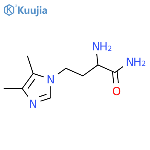 2-amino-4-(4,5-dimethyl-1H-imidazol-1-yl)butanamide structure