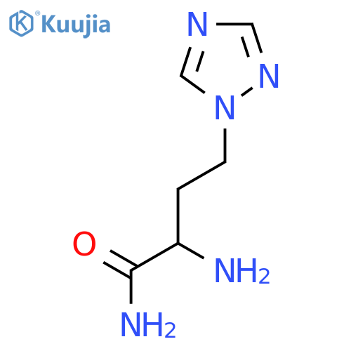 2-amino-4-(1H-1,2,4-triazol-1-yl)butanamide structure