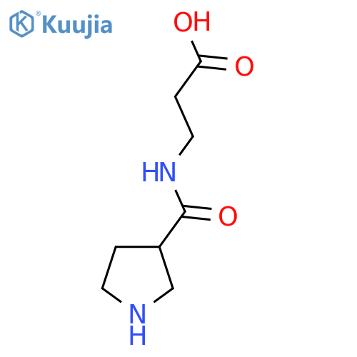 3-[(Pyrrolidin-3-yl)formamido]propanoic acid structure