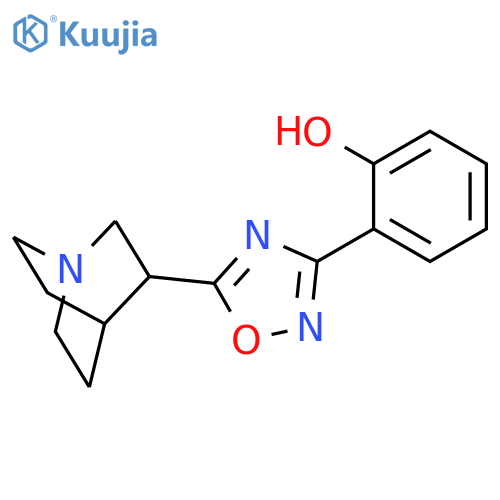 Phenol, 2-[5-(1-azabicyclo[2.2.2]oct-3-yl)-1,2,4-oxadiazol-3-yl]- structure