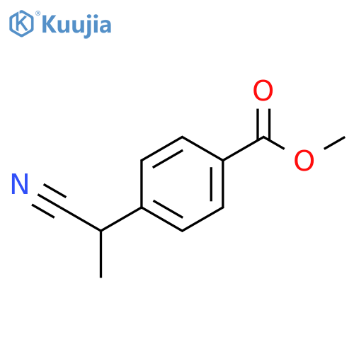 methyl 4-(1-cyanoethyl)benzoate structure