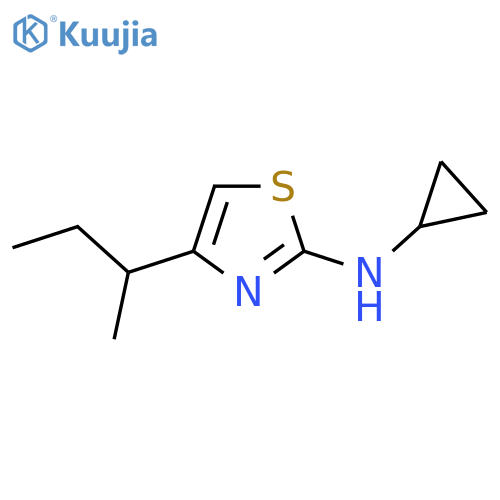 4-(butan-2-yl)-N-cyclopropyl-1,3-thiazol-2-amine structure